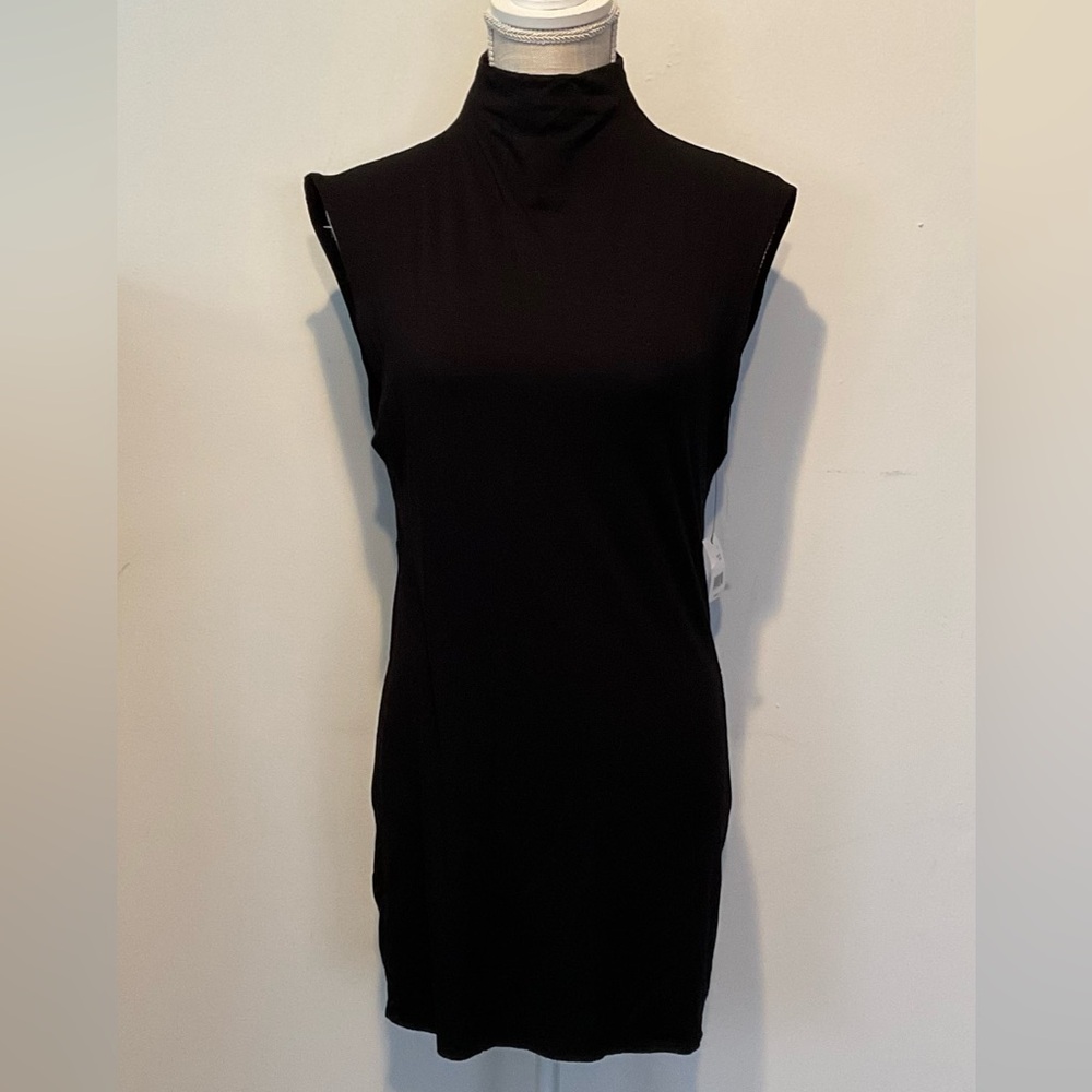 Tahari Black Bodycon Mini Dress Tunic - NWT